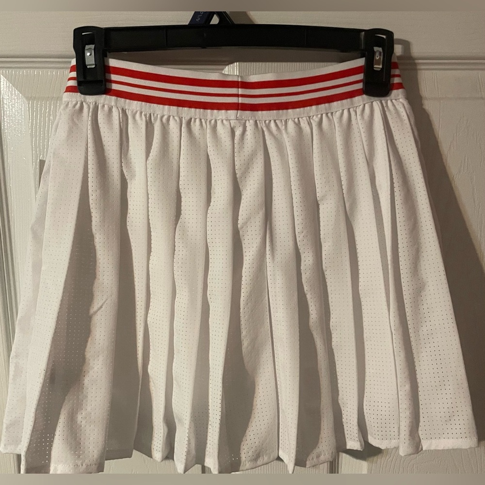 NWT Avia Pleated Tennis Skort (XS) White Athletic Pickleball Golf Skirt Pockets - Picture 9 of 11
